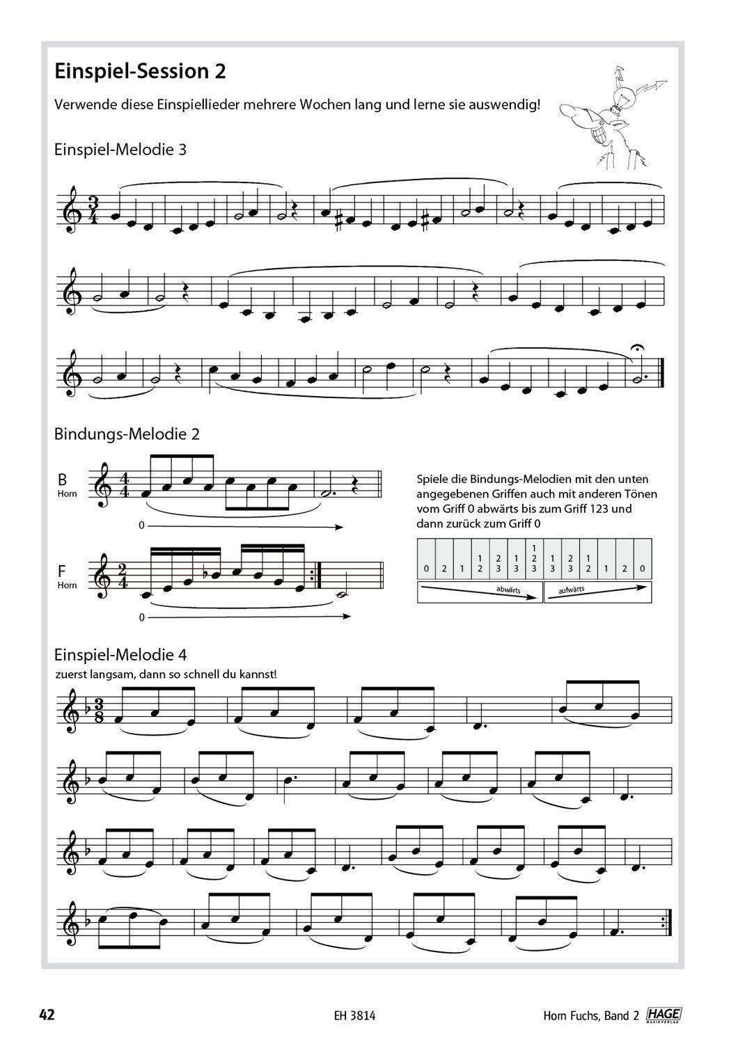 Beispielinhalt (Bild) Horn Fuchs Band 2