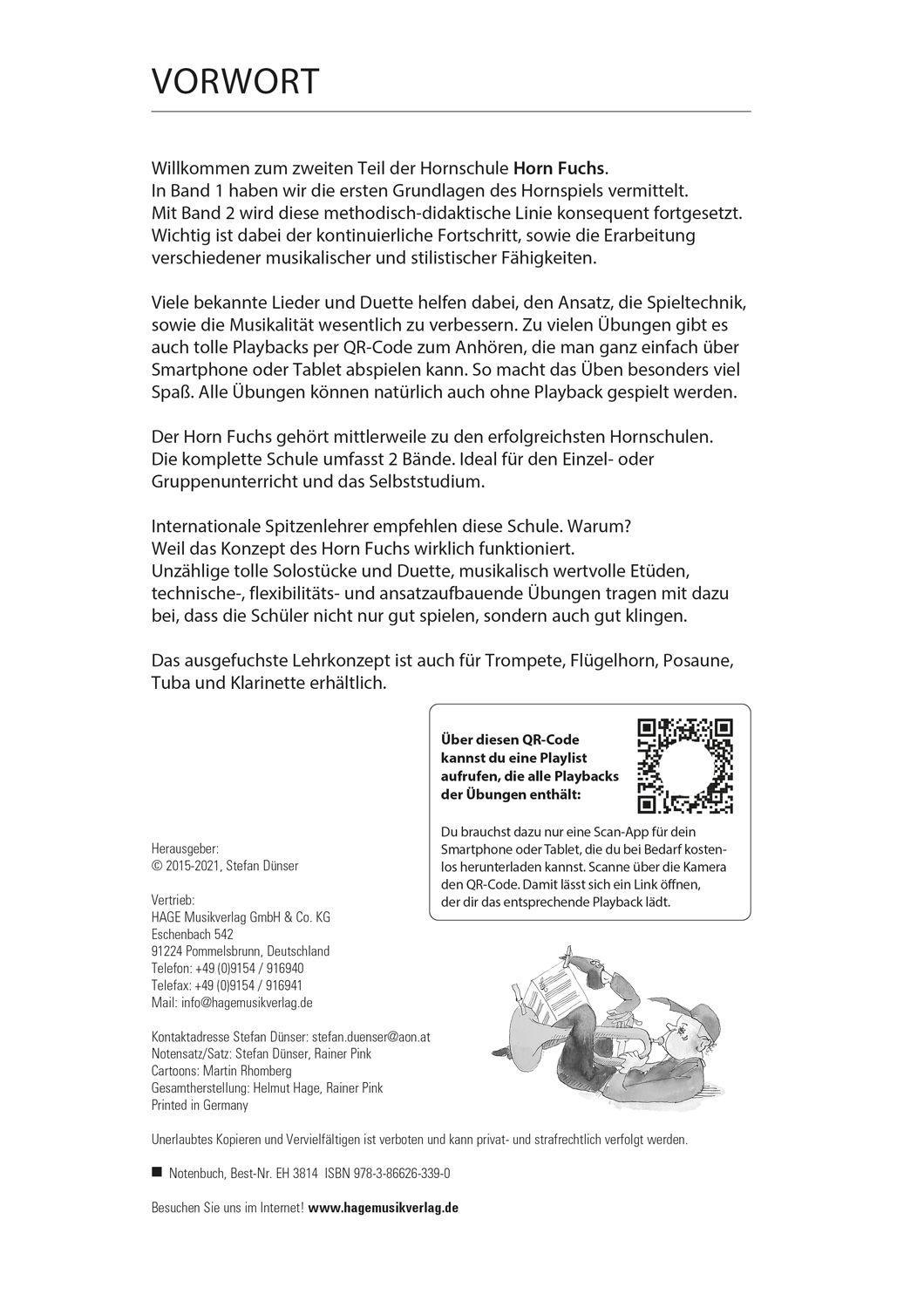 Beispielinhalt (Bild) Horn Fuchs Band 2