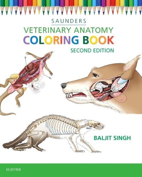 Vorderes Coverbild Veterinary Anatomy Coloring Book