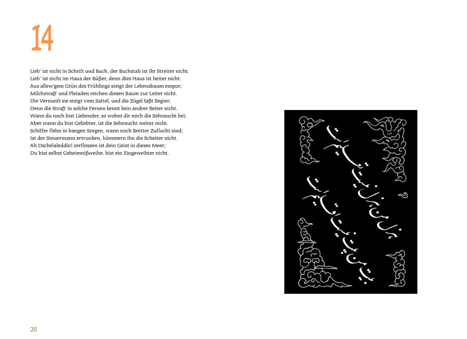 Beispielinhalt (Bild) Das Meer des Herzens geht in tausend Wogen