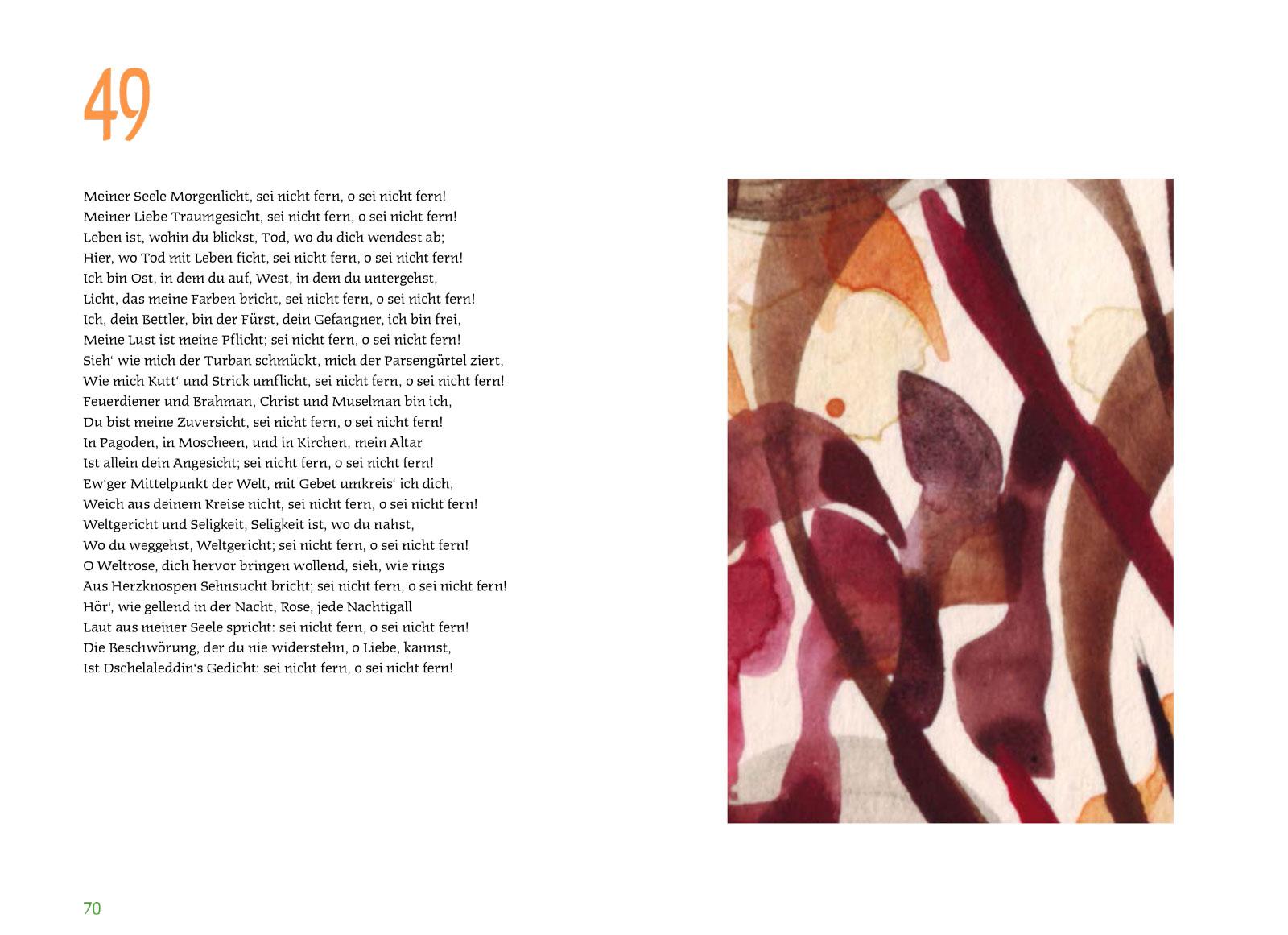 Beispielinhalt (Bild) Das Meer des Herzens geht in tausend Wogen