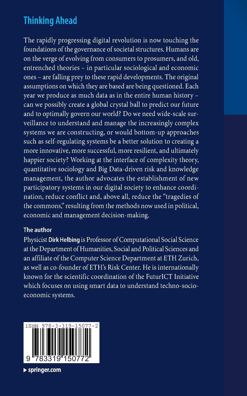 Rückseitencover Thinking Ahead - Essays on Big Data, Digital Revolution, and Participatory Market Society