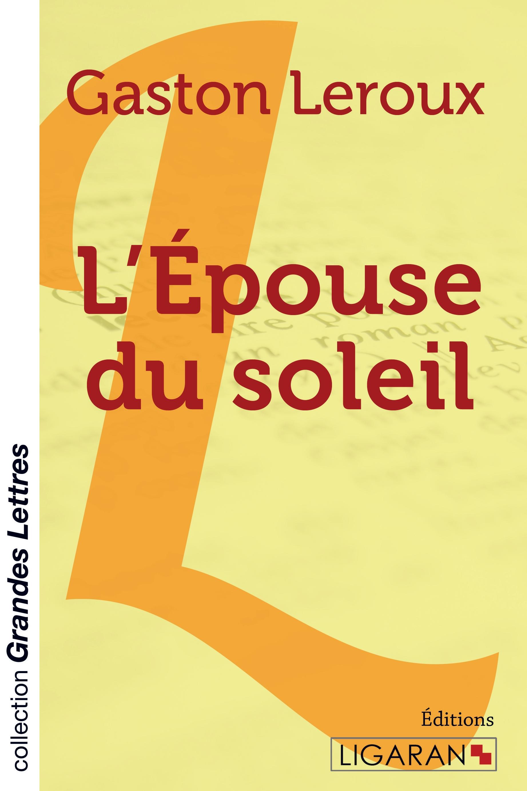 Vorderes Coverbild L'Epouse du soleil (grands caractères)