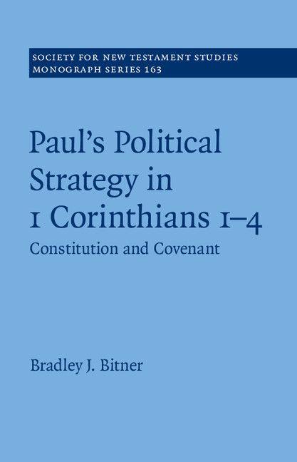Vorderes Coverbild Paul's Political Strategy in 1 Corinthians 1-4