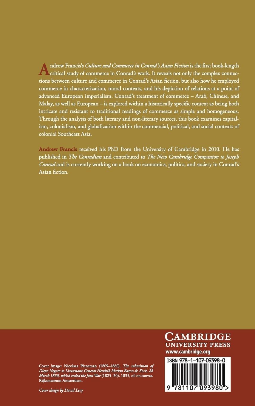 Rückseitencover Culture and Commerce in Conrad's Asian Fiction