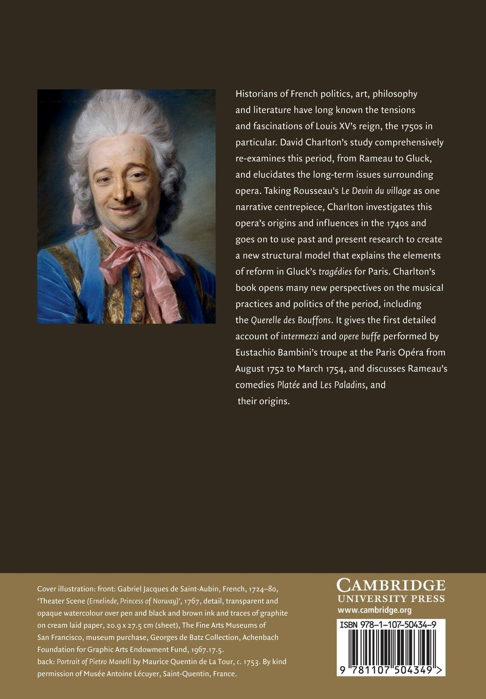 Rückseitencover Opera in the Age of Rousseau