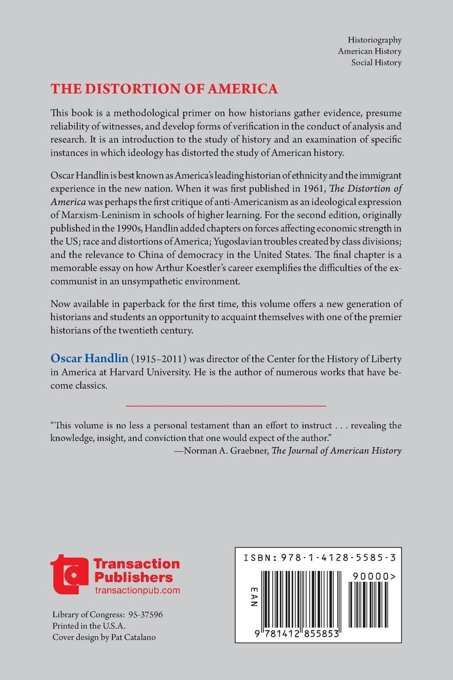 Rückseitencover The Distortion of America