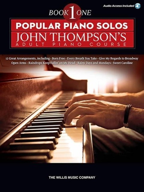Vorderes Coverbild Popular Piano Solos - John Thompson's Adult Piano Course (Book 1) Elementary Level Book/Online Audio
