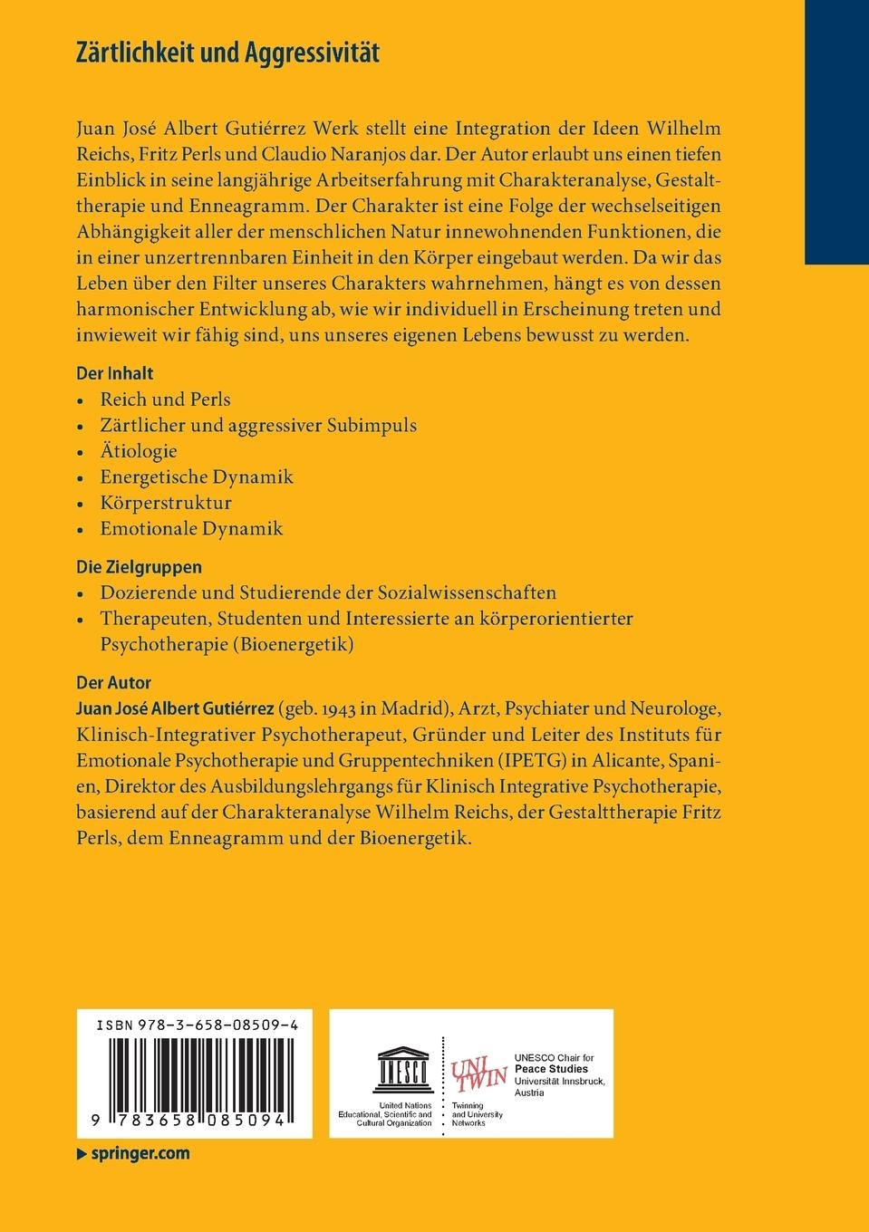 Rückseitencover Zärtlichkeit und Aggressivität