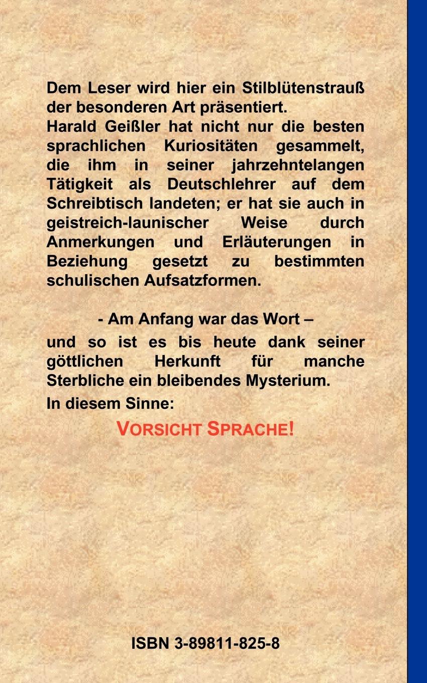 Rückseitencover Das Arbeitsklima sollte trocken und warm sein