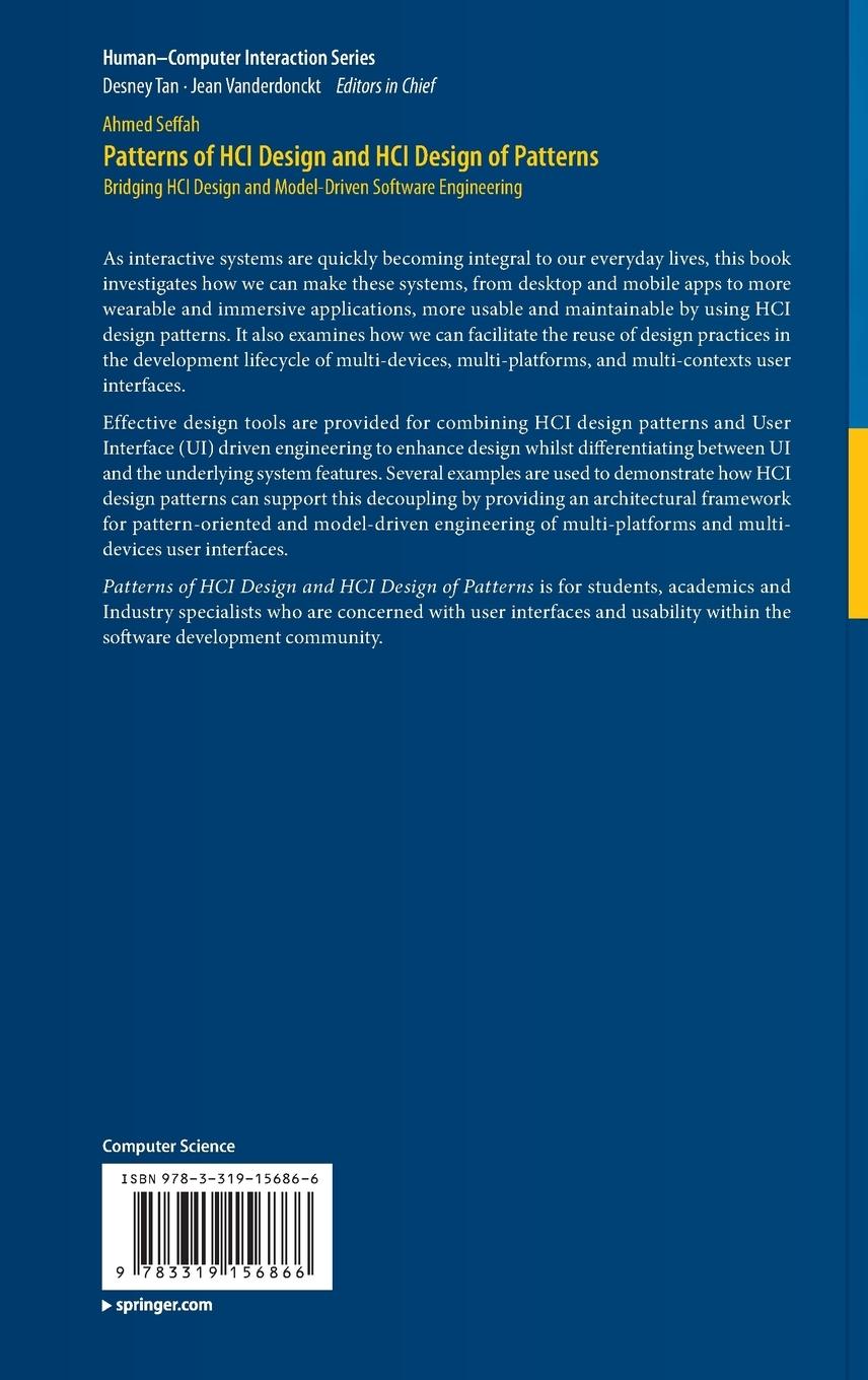 Rückseitencover Patterns of HCI Design and HCI Design of Patterns