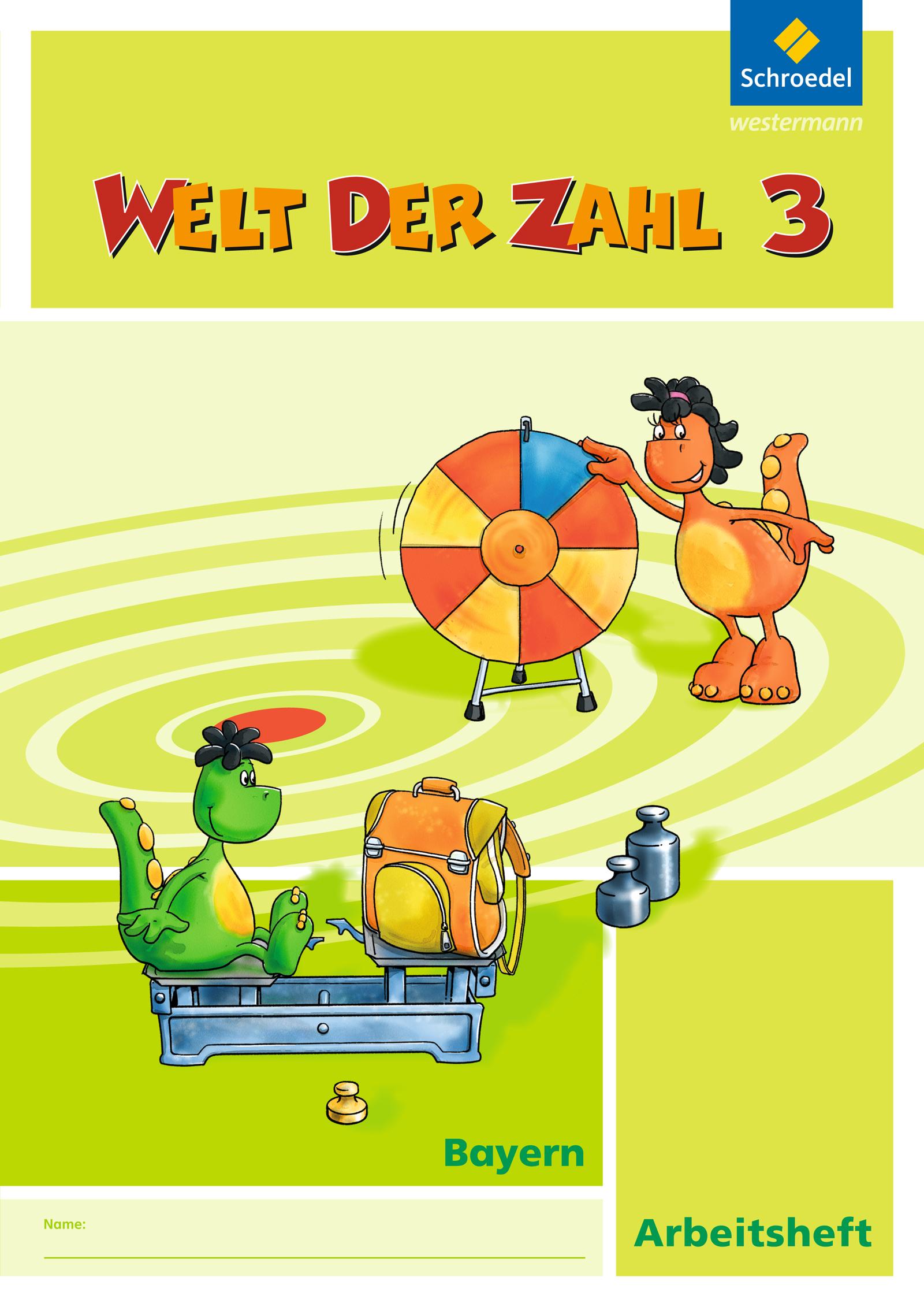 Vorderes Coverbild Welt der Zahl 3. Arbeitsheft. Bayern