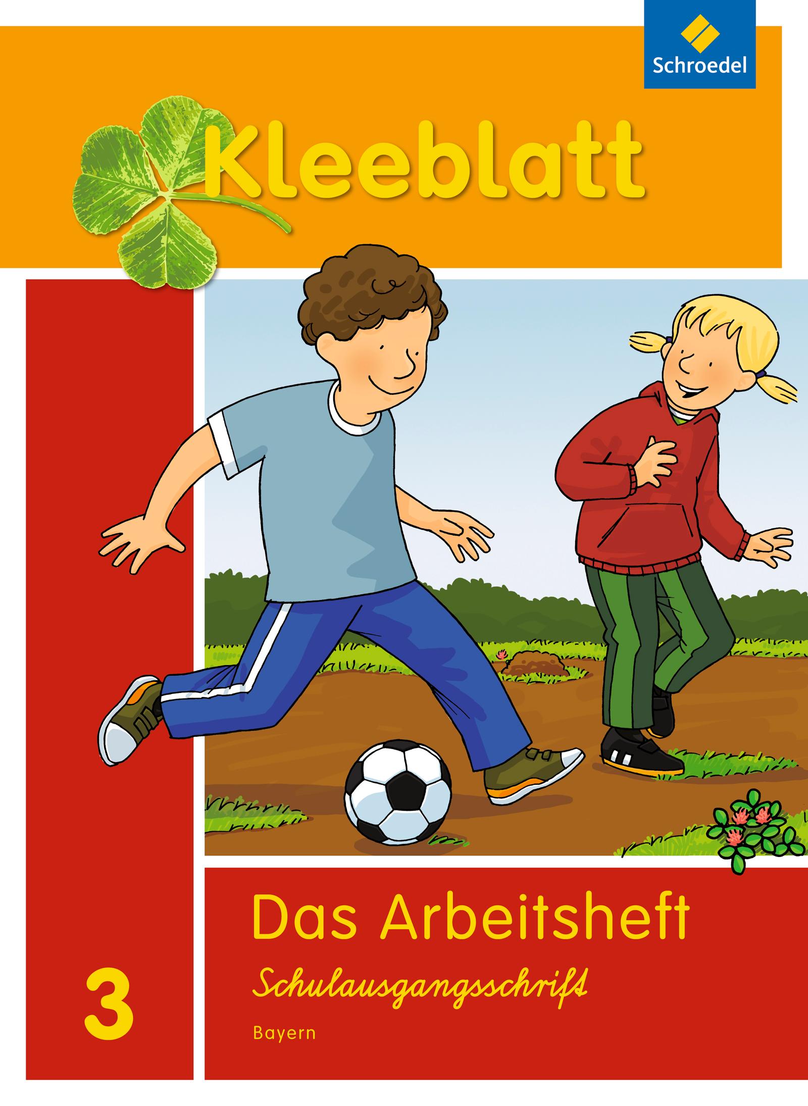 Vorderes Coverbild Kleeblatt. Das Sprachbuch 3. Arbeitsheft. Schulausgangsschrift SAS.Bayern