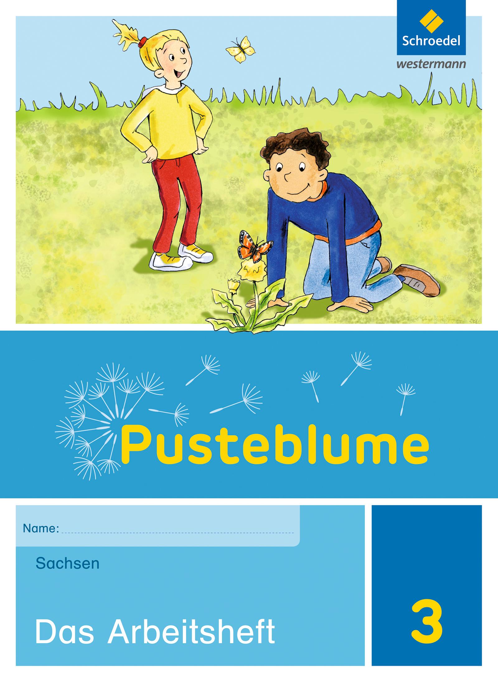 Vorderes Coverbild Pusteblume. Das Sachbuch 3. Arbeitsheft + FIT MIT. Sachsen