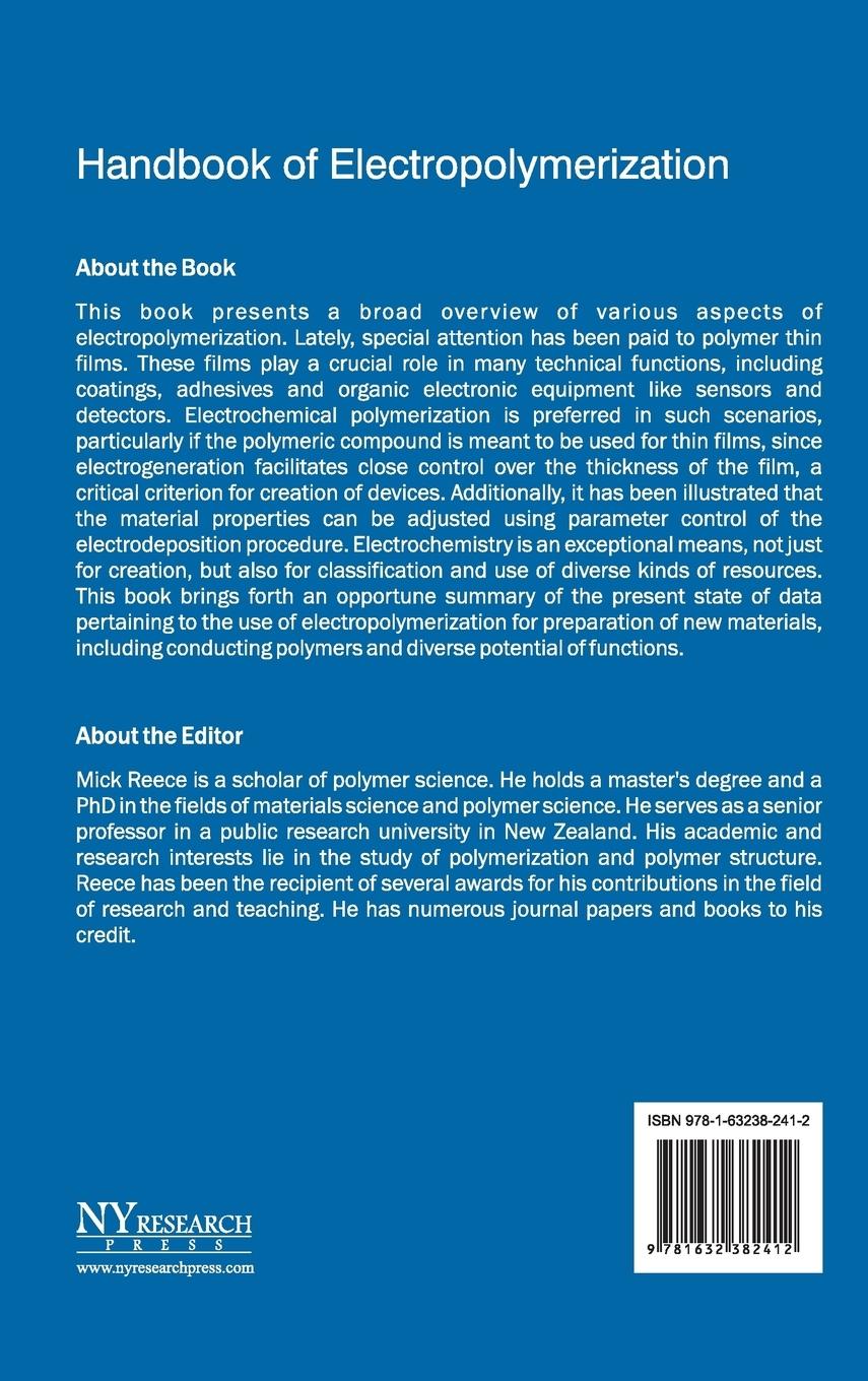 Rückseitencover Handbook of Electropolymerization