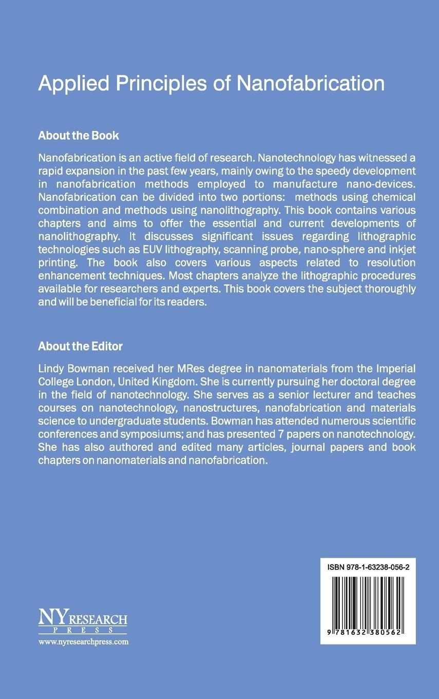 Rückseitencover Applied Principles of Nanofabrication
