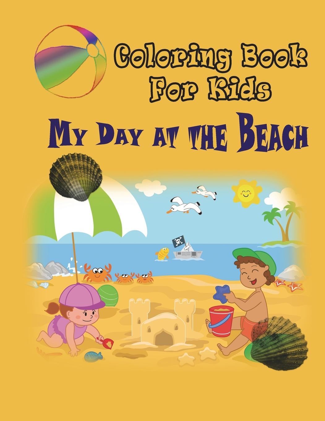 Vorderes Coverbild My Day at the Beach - Coloring Book