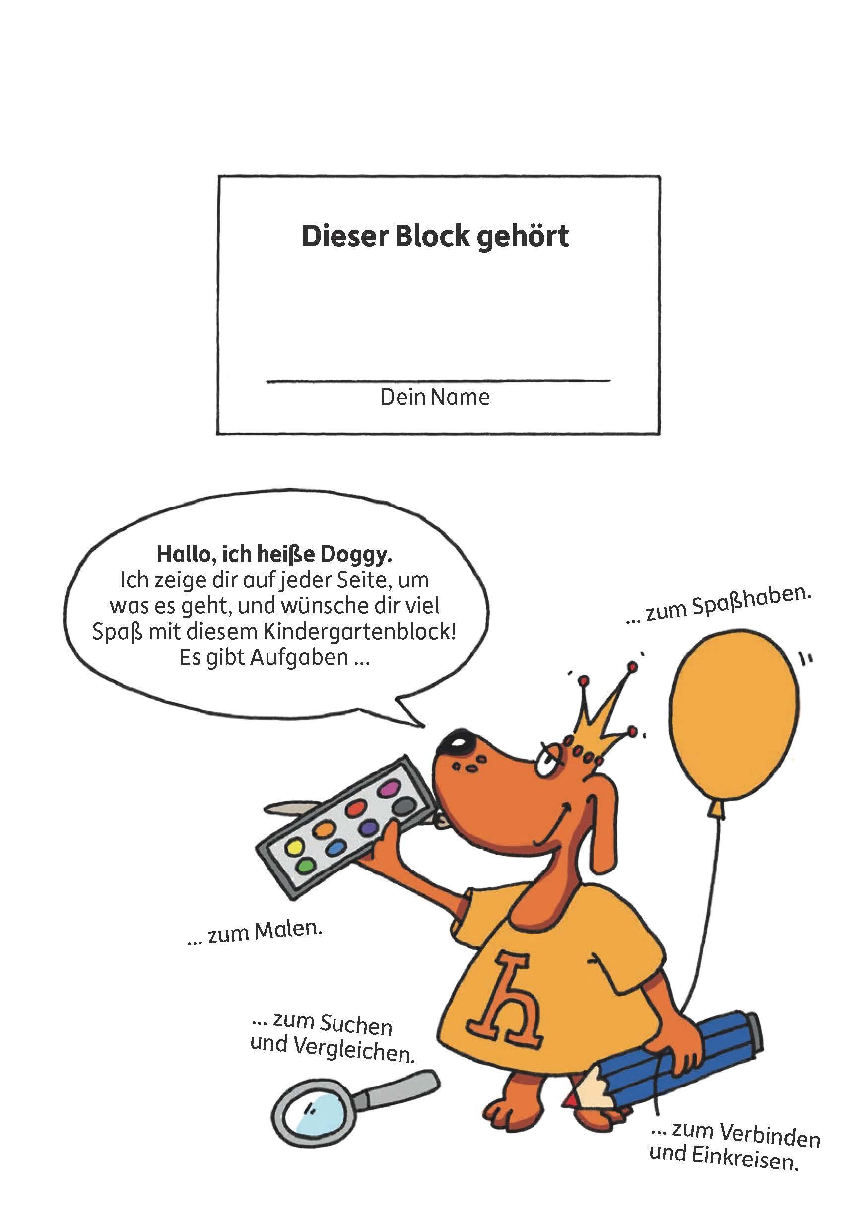 Beispielinhalt (Bild) Kindergartenblock - Verbinden, vergleichen, Fehler finden ab 4 Jahre