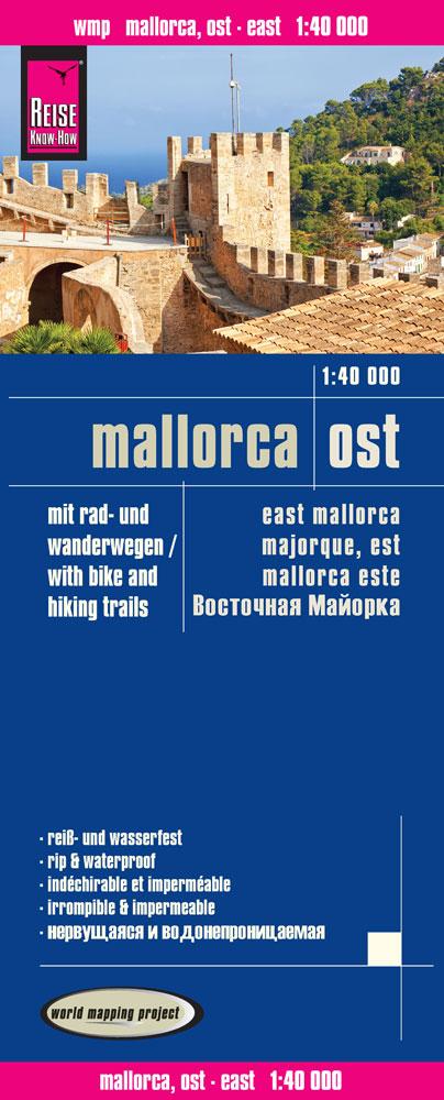 Vorderes Coverbild Mallorca Ost Wanderkarte 1 : 40 000