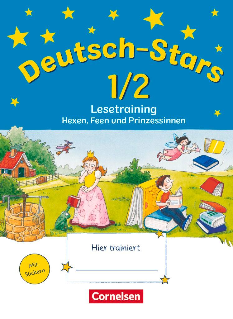 Vorderes Coverbild Deutsch-Stars 1./2. Schuljahr. Lesetraining Hexen, Feen und Prinzessinnen