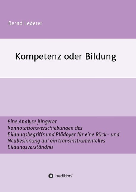 Vorderes Coverbild Kompetenz oder Bildung
