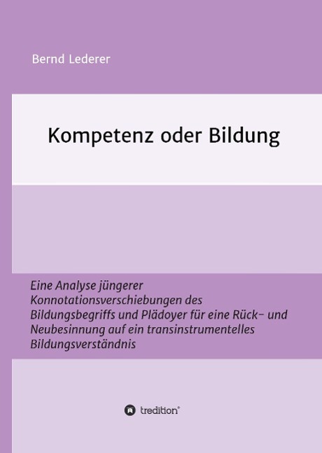 Vorderes Coverbild Kompetenz oder Bildung