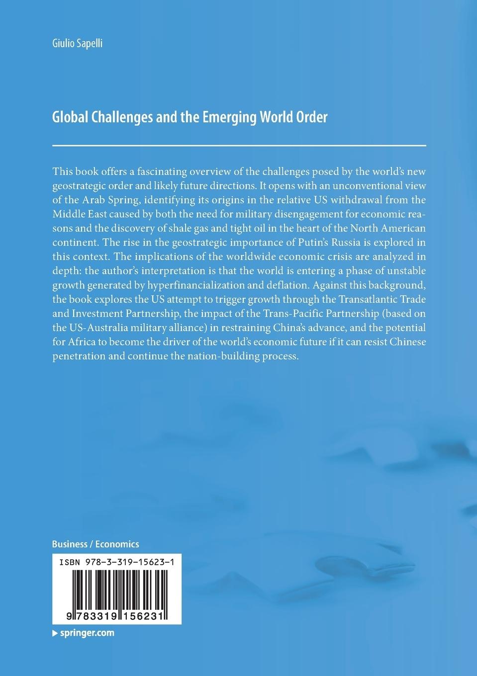 Rückseitencover Global Challenges and the Emerging World Order
