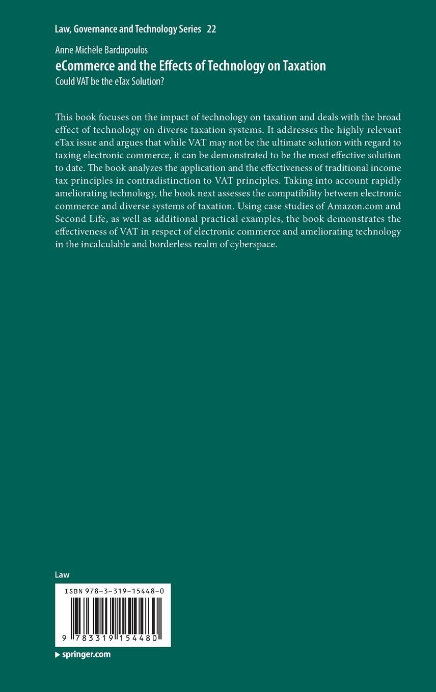 Rückseitencover eCommerce and the Effects of Technology on Taxation