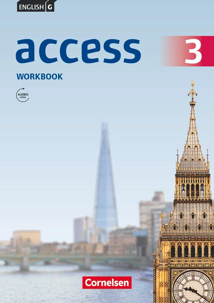 Vorderes Coverbild English G Access 3: 7. Schuljahr.Workbook mit Audios online