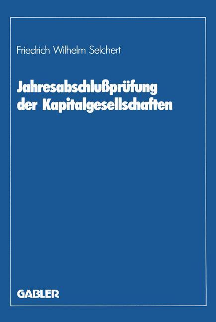Vorderes Coverbild Jahresabschlußprüfung der Kapitalgesellschaften