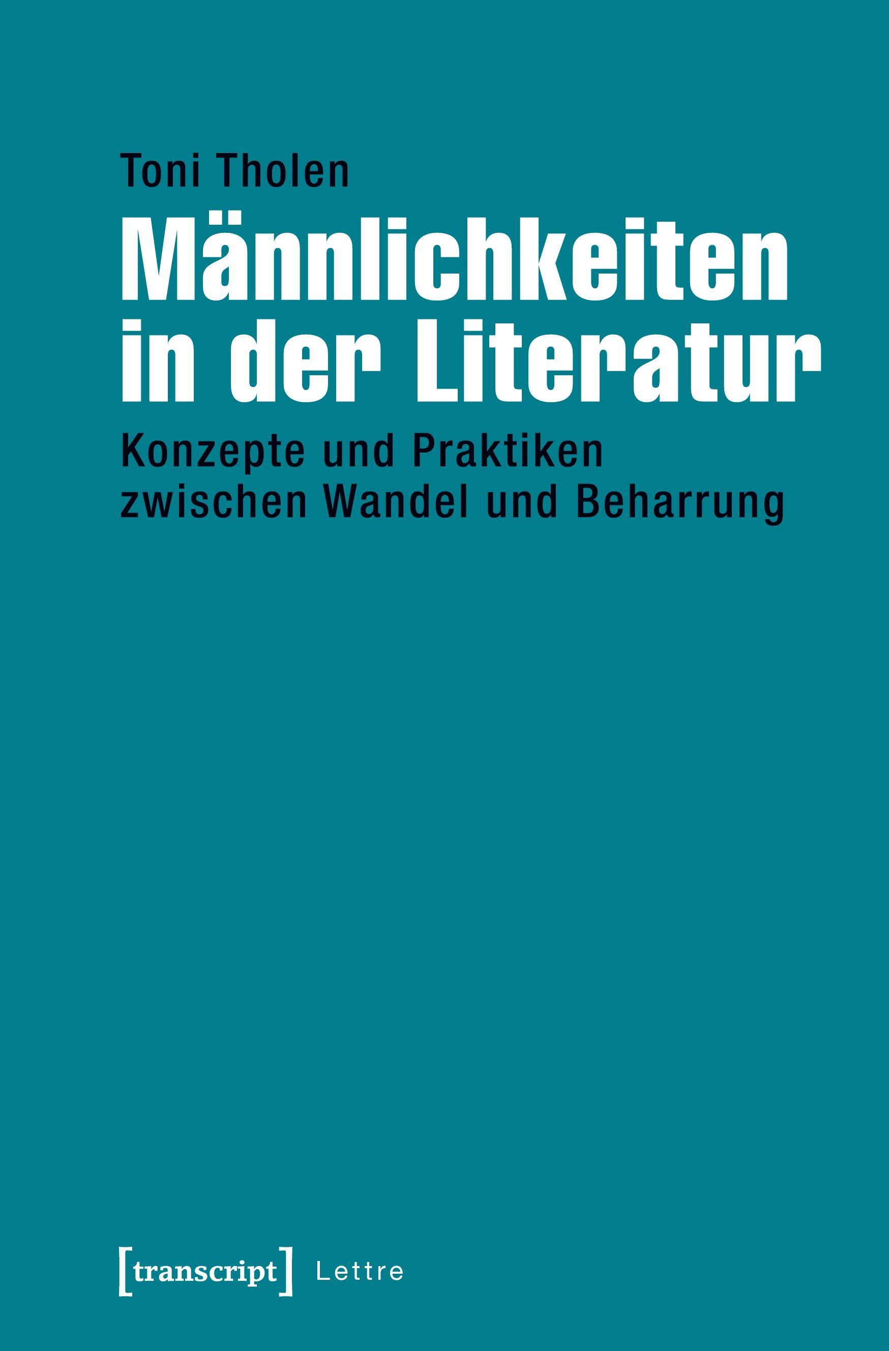 Vorderes Coverbild Männlichkeiten in der Literatur