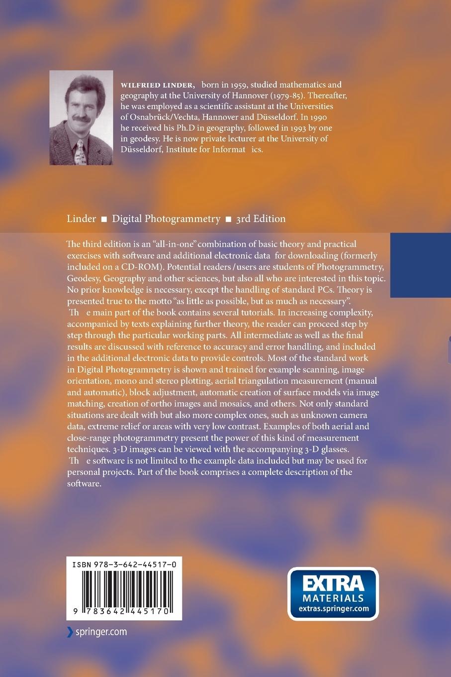 Rückseitencover Digital Photogrammetry