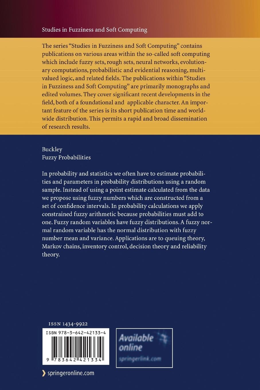 Rückseitencover Fuzzy Probabilities