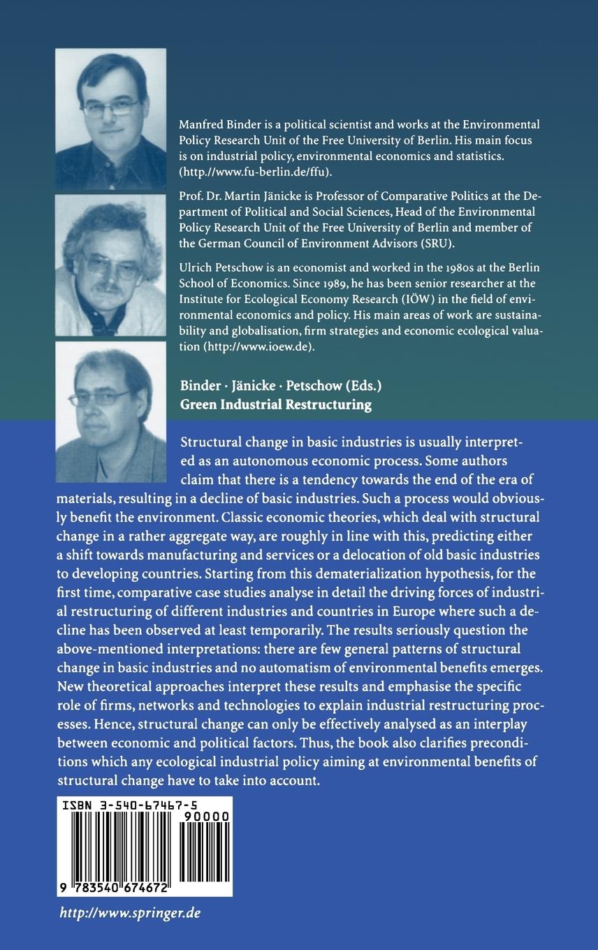 Rückseitencover Green Industrial Restructuring