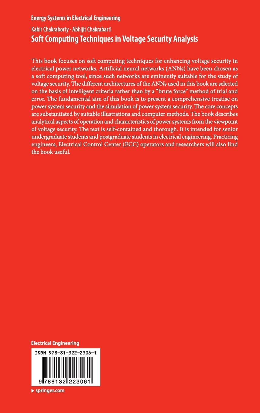 Rückseitencover Soft Computing Techniques in Voltage Security Analysis