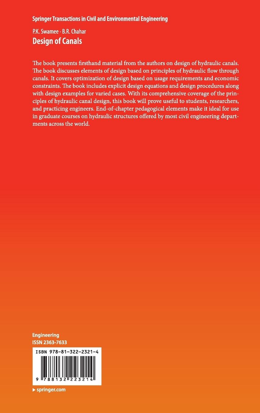 Rückseitencover Design of Canals