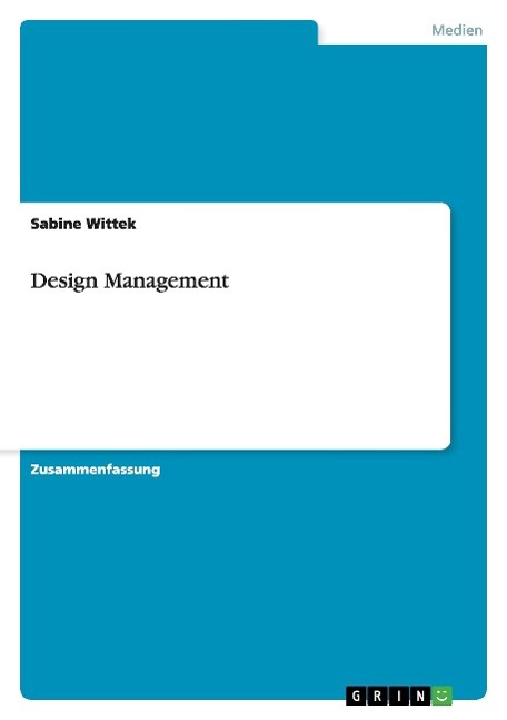 Vorderes Coverbild Design Management