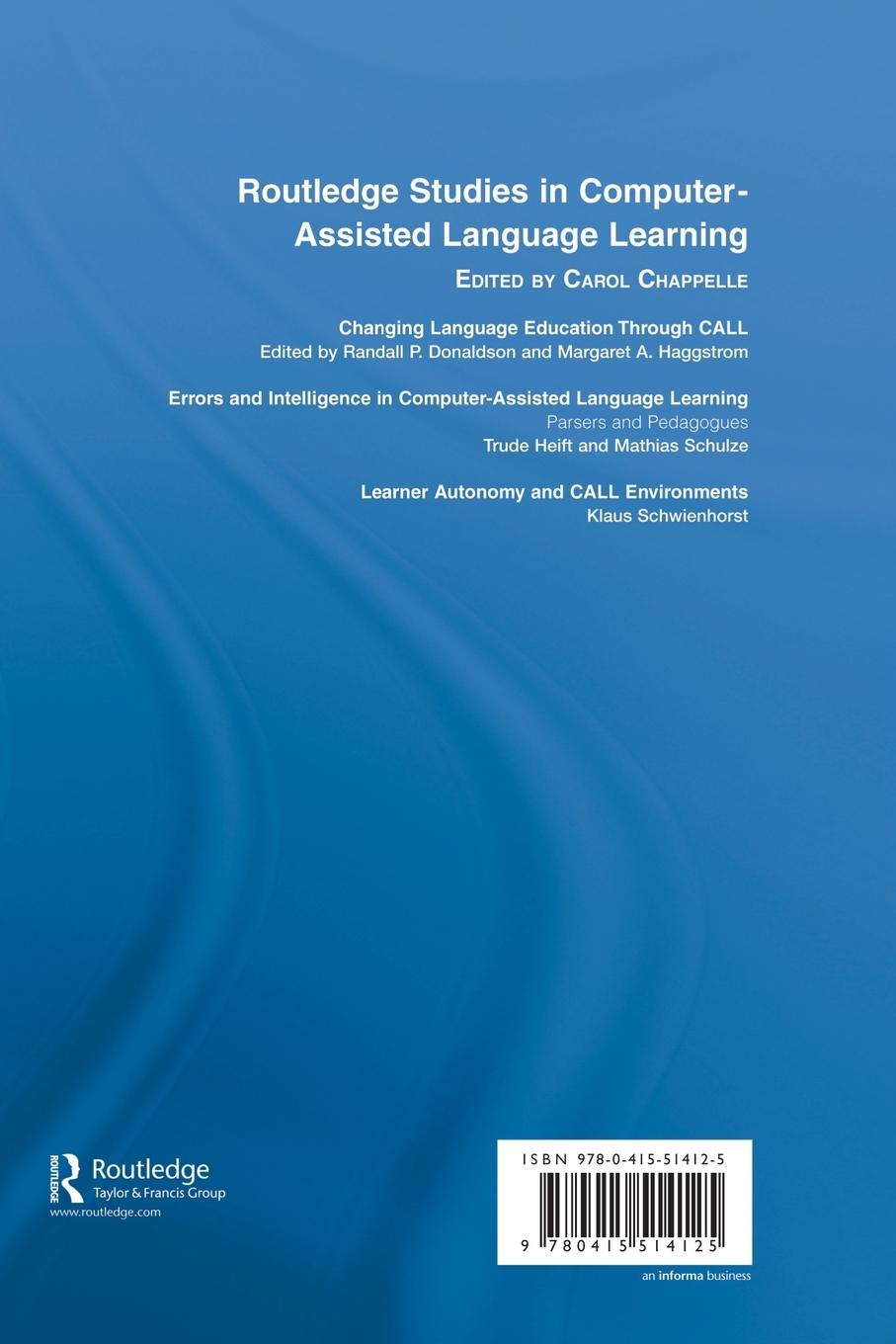 Rückseitencover Learner Autonomy and CALL Environments
