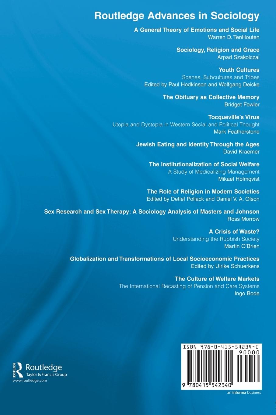 Rückseitencover The Culture of Welfare Markets