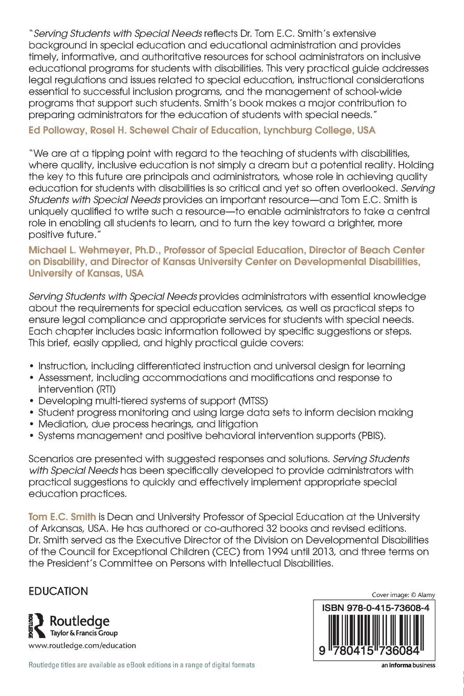 Rückseitencover Serving Students with Special Needs