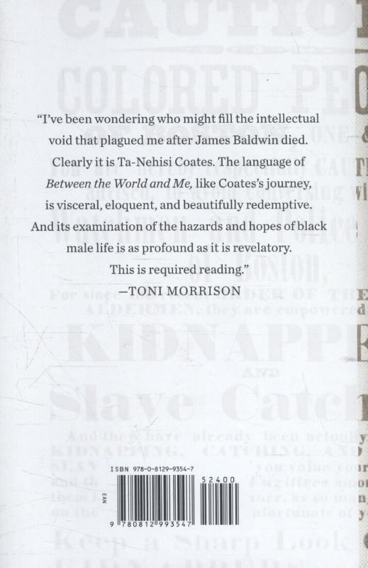 Rückseitencover Between the World and Me