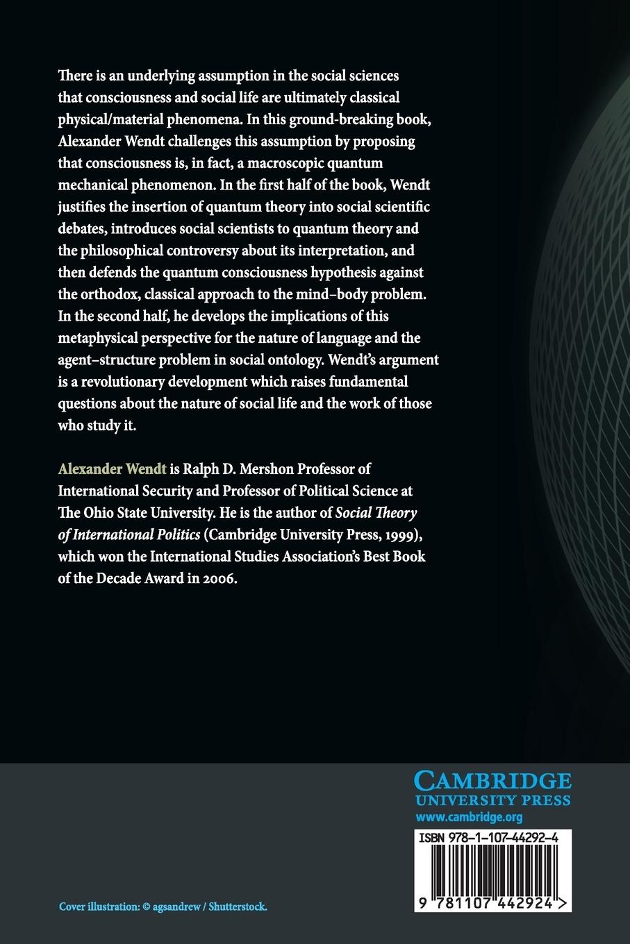 Rückseitencover Quantum Mind and Social Science