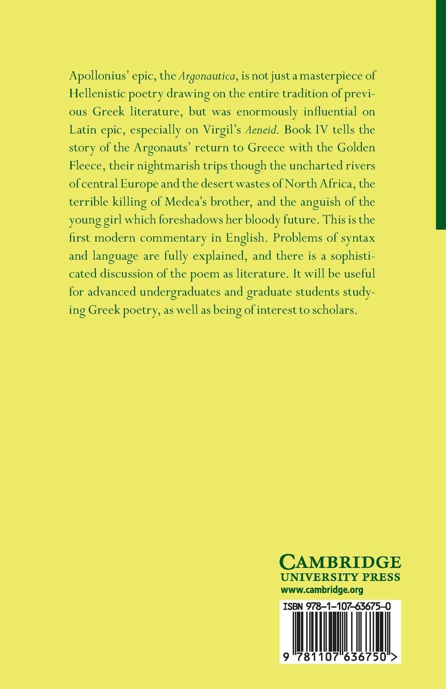 Rückseitencover Apollonius of Rhodes