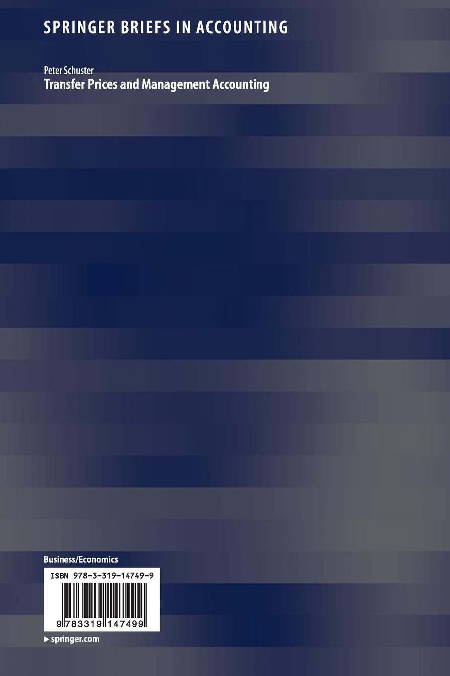 Rückseitencover Transfer Prices and Management Accounting