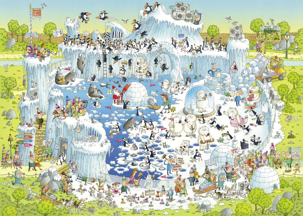 Beispielinhalt (Bild) Polar Habitat. Puzzle 1000 Teile