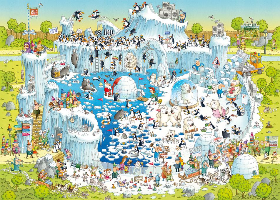 Beispielinhalt (Bild) Polar Habitat. Puzzle 1000 Teile