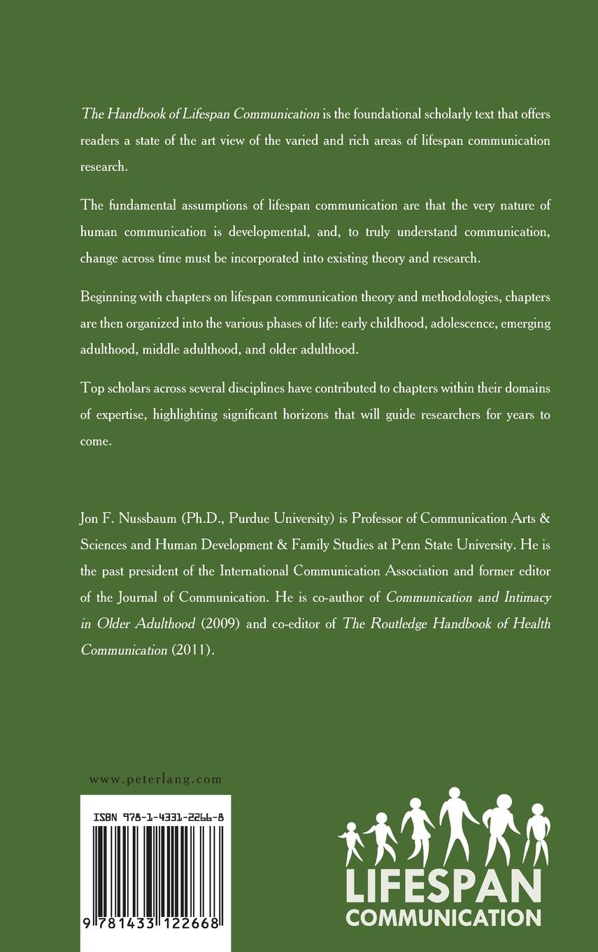 Rückseitencover The Handbook of Lifespan Communication