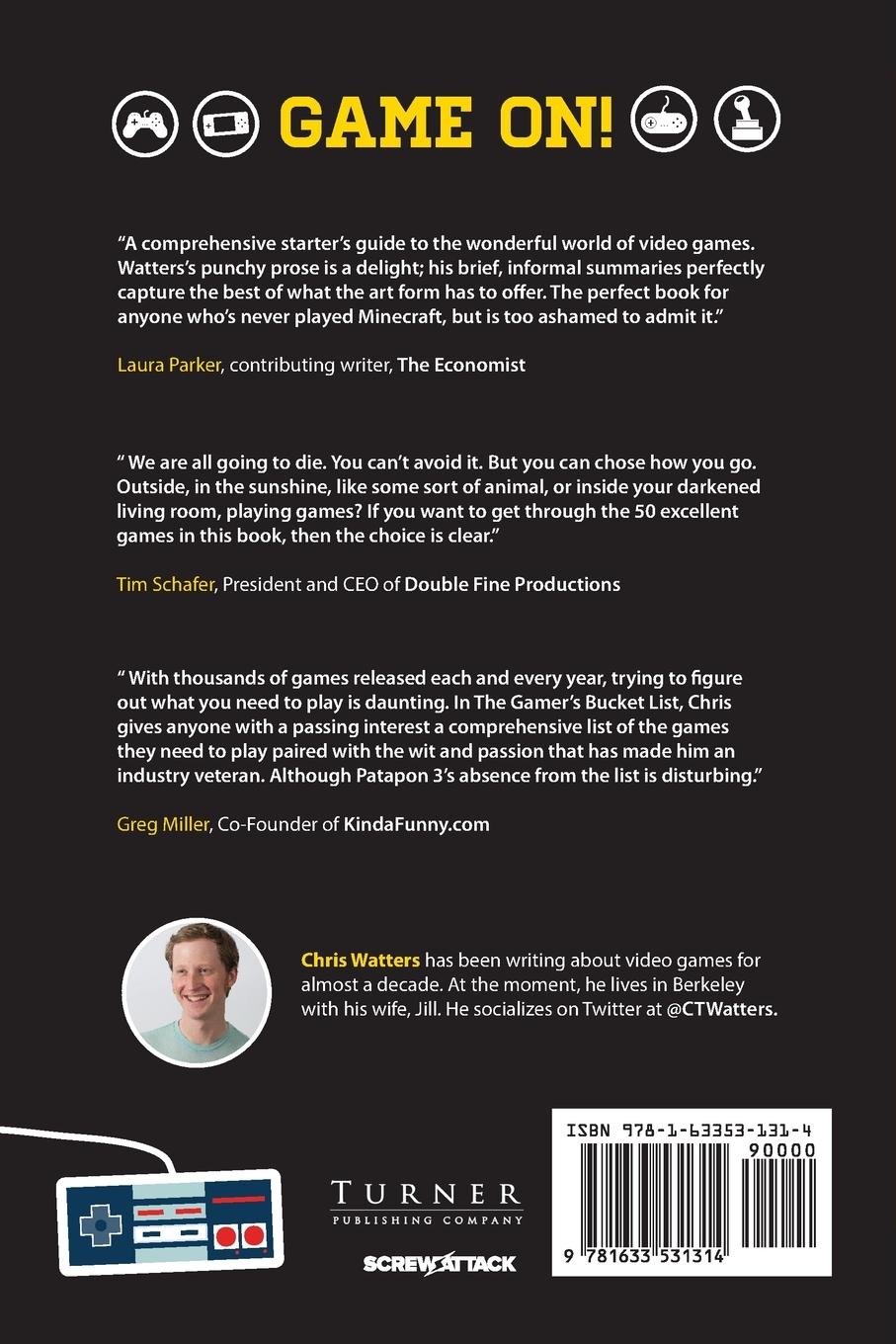 Rückseitencover The Gamer's Bucket List