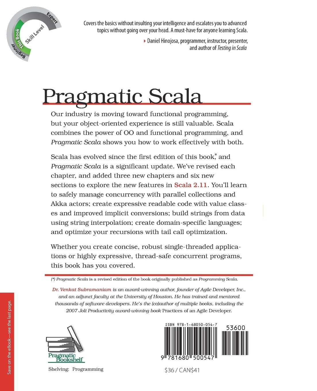 Rückseitencover Pragmatic Scala