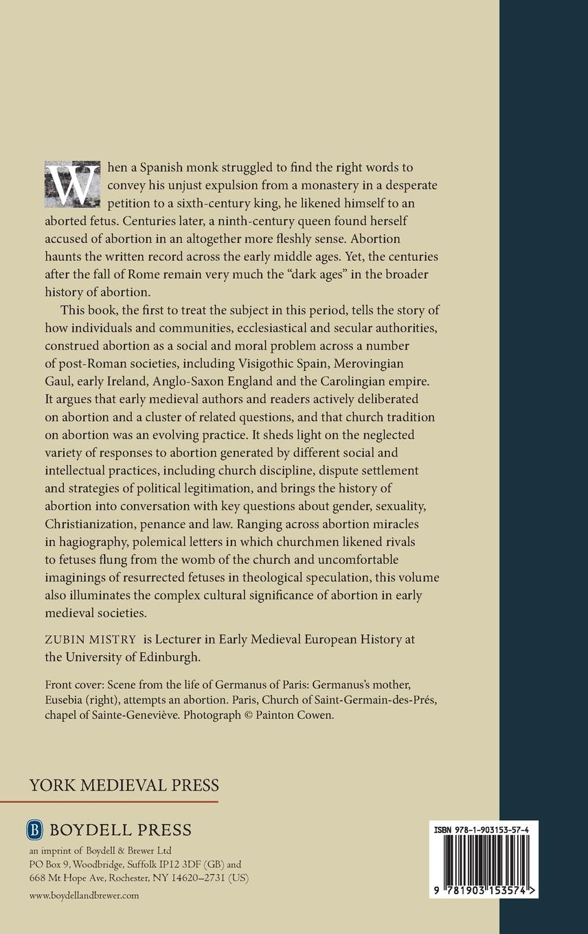 Rückseitencover Abortion in the Early Middle Ages, C.500-900